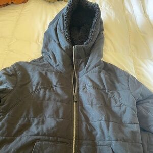 Black Lululemon hooded jacket - fleece lined